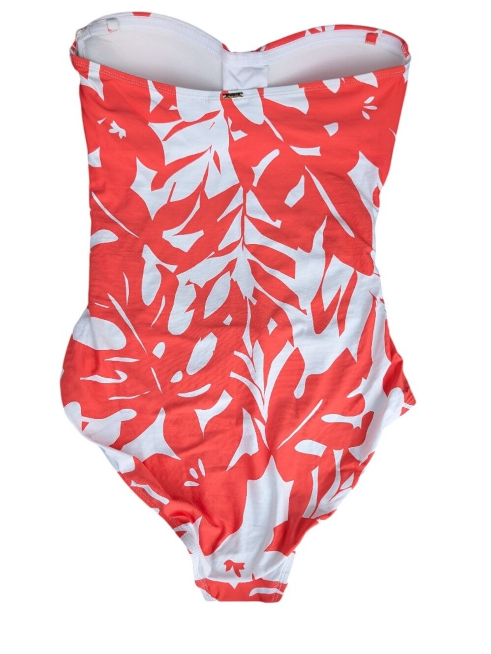 NWT Anne Cole Twisted Front One Piece Swimsuit - Coral - 12 - Picture 4 of 9